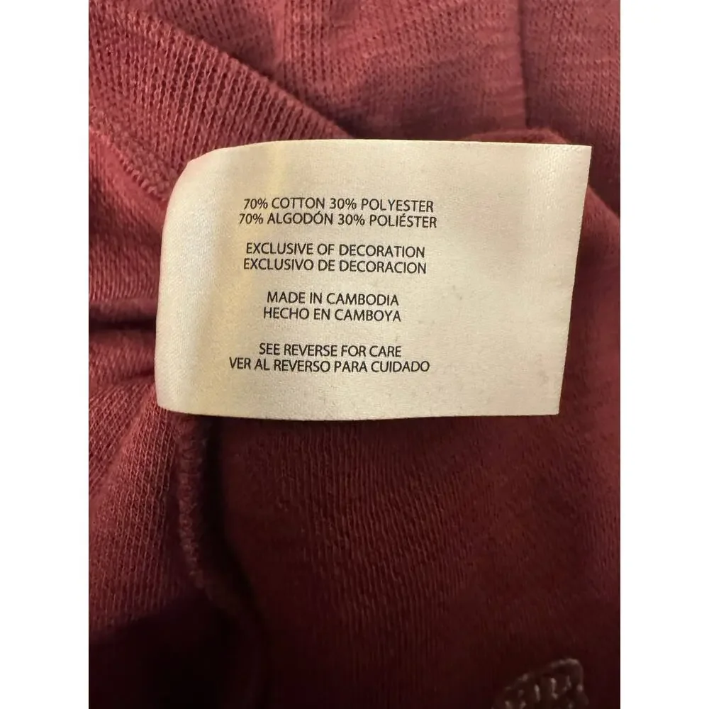Banana Republic Men's Red Sweater Large Double Knit Crewneck Long Sleeve New